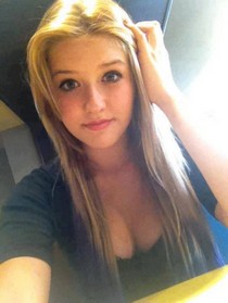 Blonde American in sexy